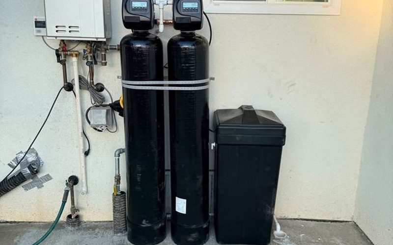 Whole-house water treatment system installed at a Central Valley home